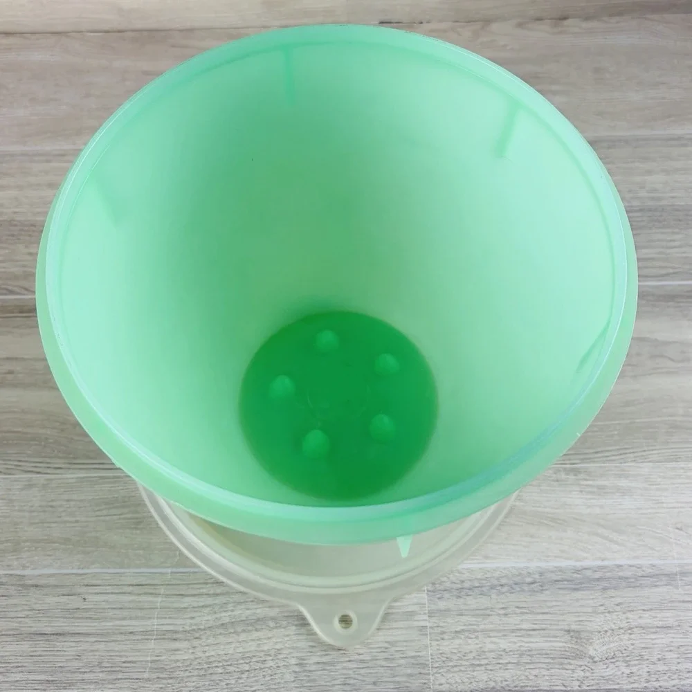 Eagle Storage Bowl Super Seal Lid Green Lettuce Fruit Vegetables Vintage USA